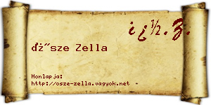 Ősze Zella névjegykártya